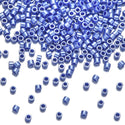 30g Miyuki Delica 11/0 Seed Beads, Opaque Luster Cyan Blue DB1569