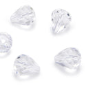 24pcs Adabele Austrian Faceted Teardrop Crystal Beads #5500, Crystal Clear, 12mm x 10mm, Hole ID 1.2mm, SST-1201