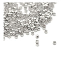 500pcs Small Tiny Round Crimp Beads, Sterling Silver Plated Brass, Size Selections: 1.5mm/2mm