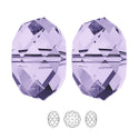 24pcs Adabele Austrian Faceted Rondelle Crystal Beads #5040, Light Violet (Purple), Size Selections: 6x4mm, 8x6mm, 10x8mm