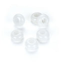 10pcs Natural White Jade Gemstone Donut Rondelle Beads,14x8mm, Hole ID 5.6mm, GW-A4