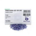 100pcs Preciosa Faceted Bicone Crystal Beads, Tanzanite AB, Size Selections: 3mm/4mm/6mm