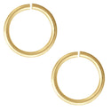 20pcs 925 Sterling Silver Open Jump Rings, Real 18K Yellow Gold Plated, 0.9mm/19 Gauge, Size Selections: 4/6/8/10/12mm