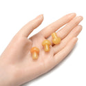 4pcs Natural Yellow Jade Hand Carved Mushroom Gemstone, 20mm Loose Cut Stones, G3P-B8