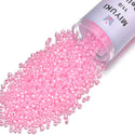 7.5g Miyuki Delica 11/0 Seed Beads, Opaque Dyed Cotton Candy Pink DB245