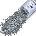 30g Miyuki Delica 11/0 Seed Beads, Opaque Matte Rainbow Gray DB882