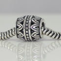 1pc Solid 925 Sterling Silver Glorious Crown Bead Charm, Compatible with Pandora All Other Charm Bracelet, EC126