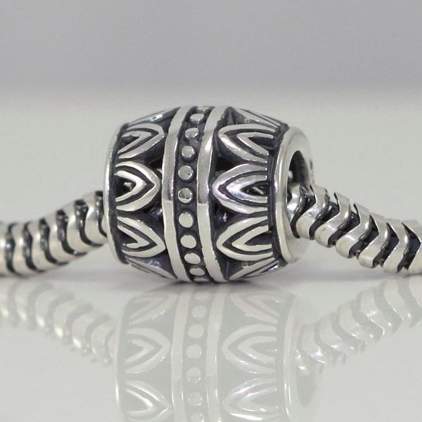 1pc Solid 925 Sterling Silver Glorious Crown Bead Charm, Compatible with Pandora All Other Charm Bracelet, EC126