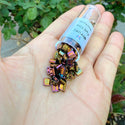 10g Miyuki Full Tila Square Seed Beads 5x5mm, Metallic Rainbow Golden (TL-462)