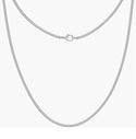 5pcs 304 Stainless Steel 2mm Diamond-Cut Cuban Curb Chain Necklaces (18 Inch/20 Inch/22 Inch)