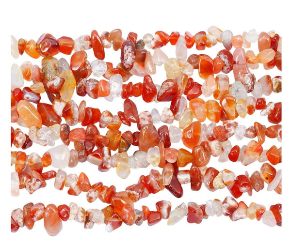 Natural Red Agate Gemstones Chip Beads, Free Form, 5mm-8mm, Hole ID 1mm, 1 Strand/31 Inch, GZ1-34