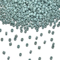 7.5g Miyuki Delica 11/0 Seed Beads Opaque Matte Glazed Luster Seafoam DB374
