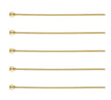 20pcs Real 1/20 14K Gold Filled Ball Head Pins Headpin, 24 Gauge/0.5mm, Length Selections: 1 inch/1.5 inch/2 inch