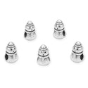 20pcs Cute Snow Man Large Hole Beads, Hole ID 4.5mm, Antique Silver, Zinc Alloy Metal, MEC-F2