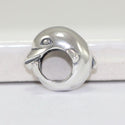 1pc Real Solid Sterling Silver Dancing Dolphin Charm Bead, Compatible with Pandora All Other Charm Bracelets, EC14