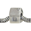 Solid 925 Sterling Silver Love House Bead Charm, Compatible with Pandora All Other Charm Bracelet