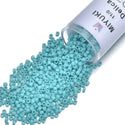 7.5g Miyuki Delica 11/0 Seed Beads, Opaque Turquoise Green DB729