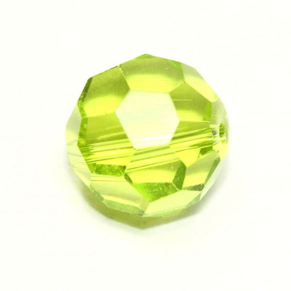 50pcs Adabele Austrian Faceted Round Crystal Beads #5000, Light Olivine Green, Size Selections: 4mm/6mm/8mm/10mm
