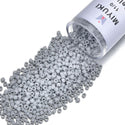 30g Miyuki Delica 11/0 Seed Beads, Opaque Matte Grey DB1589