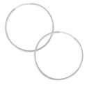 1 Pair Real 925 Sterling Silver Round Circle Hoop Earrings, 40mm/1.6 Inch, Large, SSE86-4
