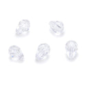 24pcs Adabele Austrian Faceted Teardrop Crystal Beads #5500, Crystal Clear, 8mm x 6mm, Hole ID 1mm, SST-801