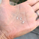 1pc Real 1/20 14K Gold Filled Letter E, Small Alphabet Charm Drop, 5.2x5.8mm, JK12-A5