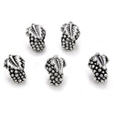20pcs Cute Grape Large Hole Beads, Hole ID 4.5mm, Antique Silver, Zinc Alloy Metal, MEC-F9