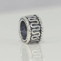Solid 925 Sterling Silver Lucky Ribbon Bead Charm, Compatible with Pandora All Other Charm Bracelet