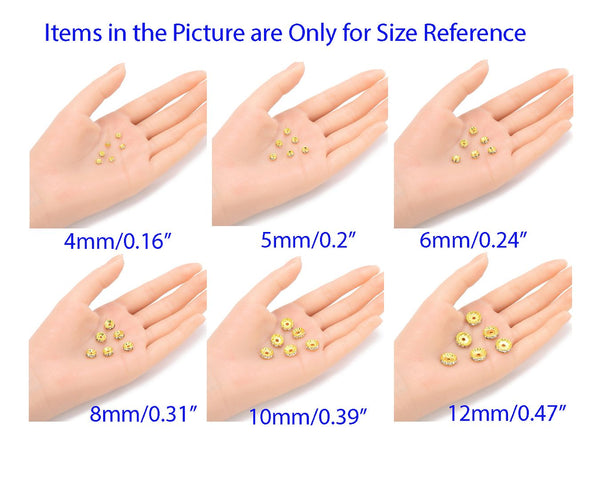 100pcs AAA Grade Rhinestone Rondelle Beads, 18K Yellow Gold Plated Brass, Clear Crystal Rhinestone, Color Selections: 4mm/5mm/6mm/8mm/10mm/12mm