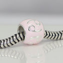 1pc 925 Sterling Silver Cancer Zodiac Sign Bead Charm Light Pink Enamel, Compatible with Pandora All Other Charm Bracelets, EC55