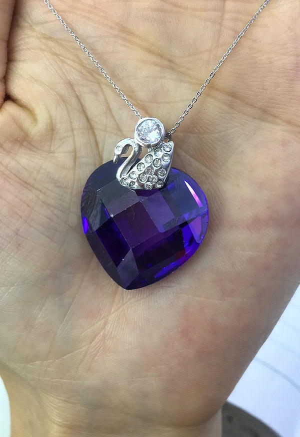 1pc 925 Sterling Silver 12mm Swan Pinch Bail, Pendant Clasp, Tarnish Resistant Rhodium Plated, Cubic Zirconia CZ, SS44-AA