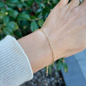 1pc Real 1/20 14K Gold Filled Paperclip Cable Chain Bracelet, 6.5 Inch with 1 inch Extender, JB-1