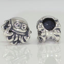 1pc Cute Real Solid Sterling Silver Octopus Charm Bead, Compatible with Pandora All Other Charm Bracelets, EC162