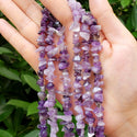 Natural Purple Amethyst Crystal Gemstone Chip Beads, Free Form, 5mm-8mm, Hole ID 1mm, 1 Strand/31 Inch, GZ1-8