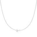 1pc 925 Sterling Silver Rolo Link Chain Necklace, 1.5mm, Length Selections: 18 inch/20 inch/22 inch