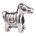 Cute Real Solid Sterling Silver Horse Charm Bead, Compatible with Pandora All Other Charm Bracelets