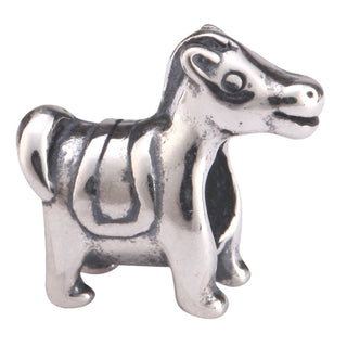 Cute Real Solid Sterling Silver Horse Charm Bead, Compatible with Pandora All Other Charm Bracelets