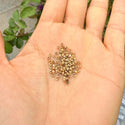 25g Miyuki Rocaille 11/0 Round Seed Beads Opaque Picasso Brown RR-4517