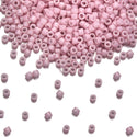 7.5g Miyuki Delica 11/0 Seed Beads, Opaque Glazed Luster Antique Rose DB210