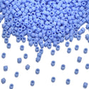 7.5g Miyuki Delica 11/0 Seed Beads, Opaque Matte Rainbow Periwinkle DB881
