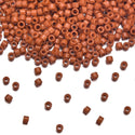 7.5g Miyuki Delica 11/0 Seed Beads Duracoat Opaque Orange Terracotta DB2352
