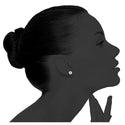 1 Pair 925 Sterling Silver Natural White Freshwater Pearl Stud Earrings, AAA Grade High Luster Pearls, Pearl Size Selections: 6-6.5mm, 7-7.5mm, 8-8.5mm, 9-9.5mm