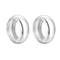 10pcs 925 Sterling Silver Large Hole Ring Rondelle Beads, 7mm, Hole ID 4.9mm, SS47