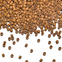 30g Miyuki Delica 11/0 Seed Beads, Opaque Matte Glazed Toast DB2286