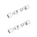 925 925 Sterling Silver Tube Cord End Cap Clasps