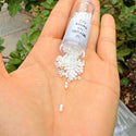7.5g Miyuki Delica 10/0 Tube Seed Beads, Opaque Luster White Pearl DBM201