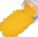 25g Miyuki Rocaille 15/0 Round Seed Beads Opaque Luster Canary RR-422D