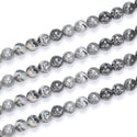 Natural Landscape Jasper Gemstone Round Beads, 1 Strand/15 Inch, Size Selections: 4mm/6mm/8mm/10mm