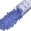 7.5g Miyuki Delica 11/0 Seed Beads, Opaque Luster Cyan Blue DB1569