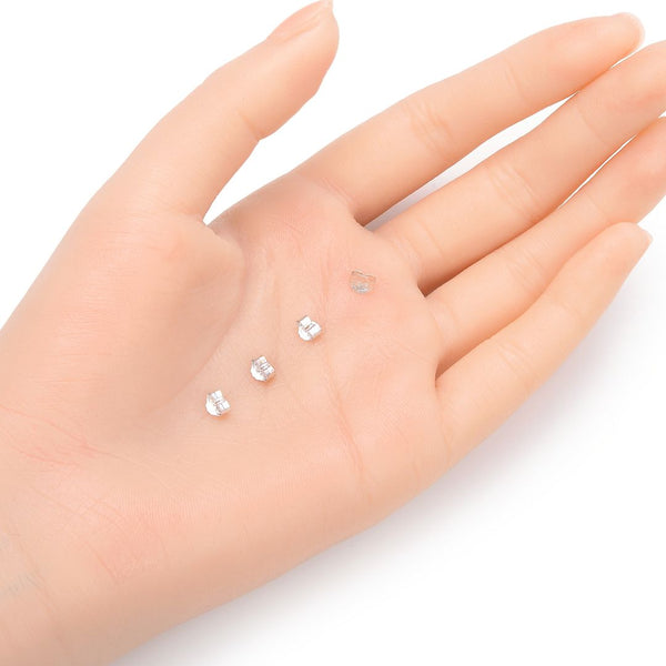 20pcs 925 Sterling Silver Small Butterfly Earring Backs, Earnut Replacement, 5x4.5mm, SS174